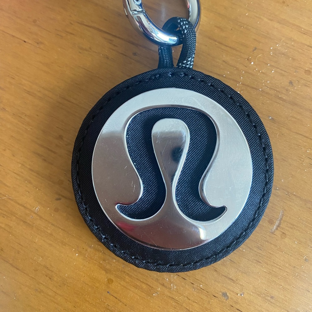 Like New Lululemon Logo Bag Charm Keychain